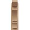 Ekena Millwork 5 1/2-in W x 12-in D x 20-in H Balboa Slat Rough Cedar Woodgrain TimberThane Outlooker, Primed Tan OUTUR055X12X20BOA24RCPR - alternate 2